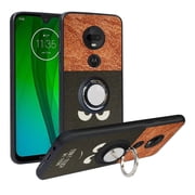 Labanema Motorola Moto G7 /G7 Plus Case with 360 Degree Rotating Ring Stand, Support Magnetic Car Mount, Protective Cover for Motorola Moto G7 /G7 Plus Big Eyes