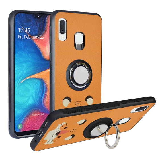 Labanema Samsung Galaxy A20e 2019 /SM-A202 Case with 360 Degree Rotating Ring Stand, Support Magnetic Car Mount, Protective Cover for Samsung Galaxy A20e 2019 /SM-A202 (Small Tiger)