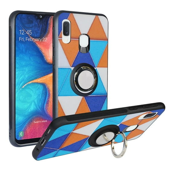 Labanema Samsung Galaxy A20e 2019 /SM-A202 Case with 360 Degree Rotating Ring Stand, Support Magnetic Car Mount, Protective Cover for Samsung Galaxy A20e 2019 /SM-A202 (Triangle)