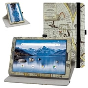 Labanema VANKYO MatrixPad S21 10 inch Tablet Case, 360 Degree Rotary Stand VANKYO MatrixPad S21 10 inch Tablet Cover, Case for VANKYO MatrixPad S21 10 inch Tablet Map White