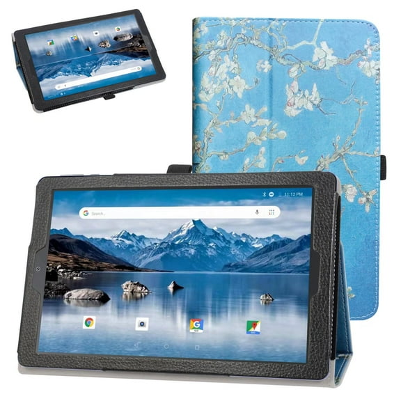 Labanema VANKYO MatrixPad S21 10 inch Tablet Case, PU Leather Folio Stand Protective Case, Cover for VANKYO MatrixPad S21 10 inch Tablet (Apricot Flower)