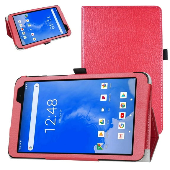Labanema Winnovo T8 8 Inch Tablet Case, PU Leather Folio Stand Protective Case, Cover for Winnovo T8 8 Inch Tablet (Red)