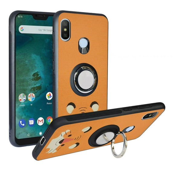 Labanema Xiaomi Mi A2 Lite /Redmi 6 Pro Case with 360 Degree Rotating Ring Stand, Support Magnetic Car Mount, Protective Cover for Xiaomi Mi A2 Lite /Redmi 6 Pro (Small Tiger)