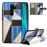 Labanema Xiaomi Redmi Note 8 Pro Case with Kickstand, 2 in 1 Detachable Magnetic Protective Folio Flip Cover for Xiaomi Redmi Note 8 Pro Marble