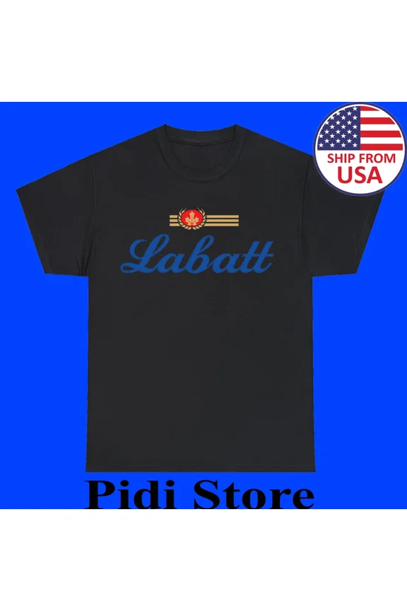 Labatt Brewing Men's Black T-Shirt Size S to 3XL