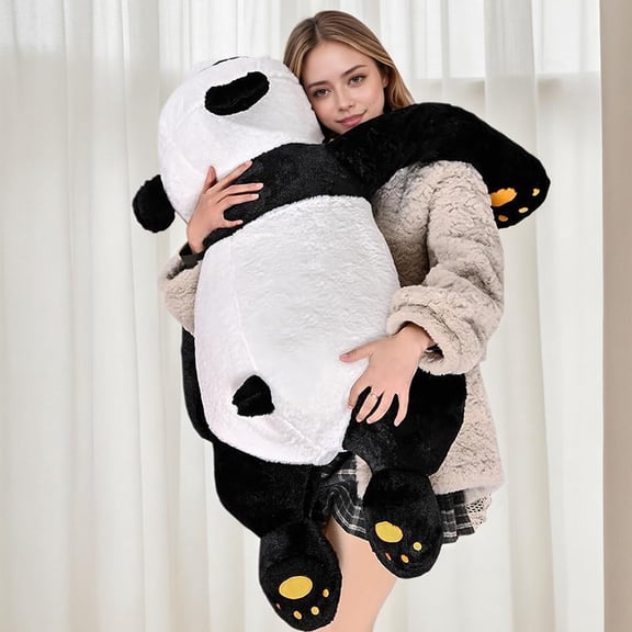 Labauxite Cute Panda Bear Pillow Large Panda Stuffed Animal Plush Toy Soft Hugging Body Pillow for Adults Kids Boys Girls Birthday Gift (39.3 in) Y101