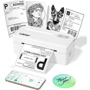 Labeer Bluetooth Thermal Shipping Label Printer, Wireless 4x6 Printer White