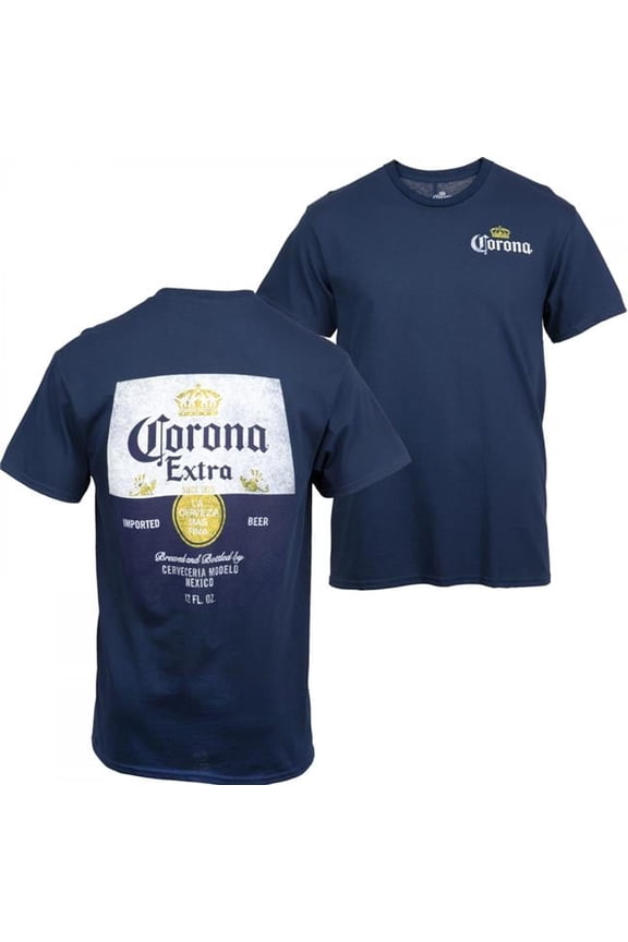 Label Colorway Front & Back Print T-Shirt, Ocean Blue - Small