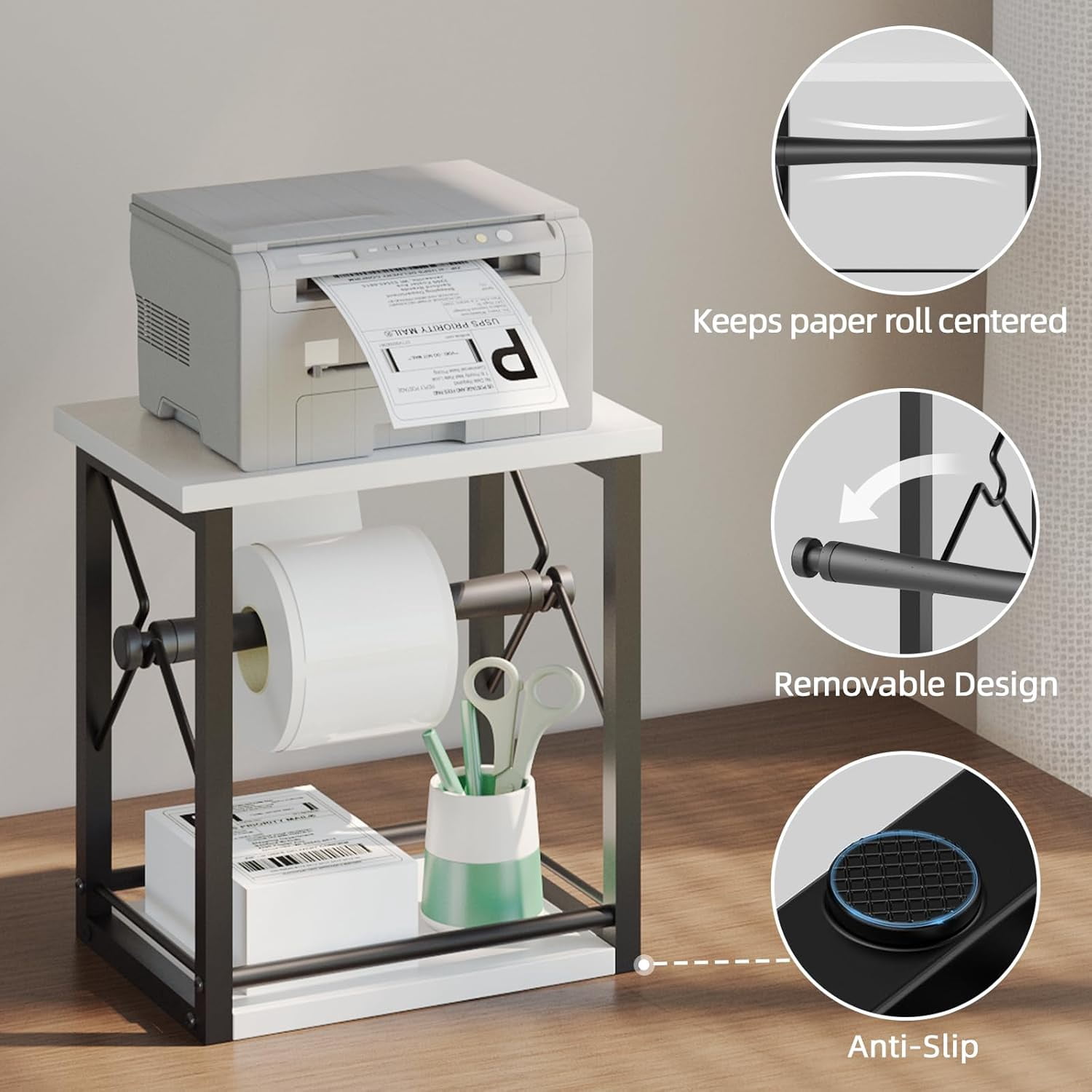 Label Holder for Rolls and Fan-Fold Labels, Shipping Thermal Label ...