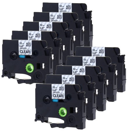 Label KINGDOM Replace TZe131 Tze-131 TZ131 Laminated Tape Compatible for Brother P-Touch Label Maker, 1/2 Inch x 26.2 Feet, 10 Pack