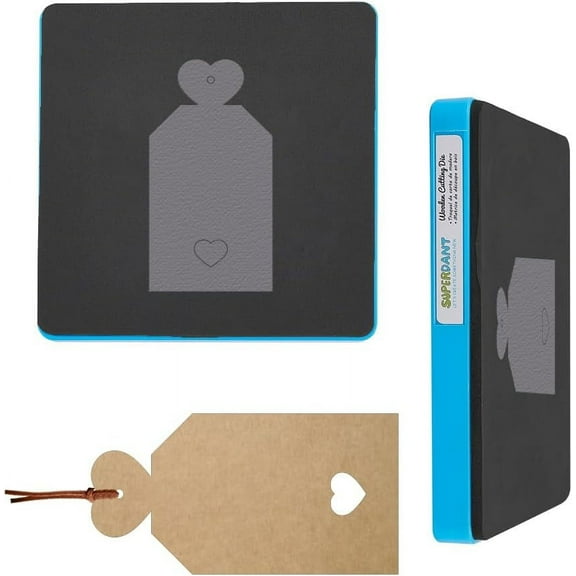 Label Leather Hanging Heart Decor for Parties Events - DIY Die Cuts Gift Name Tags Tags for Birthday Baby Shower Wedding Valentine's Day