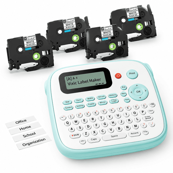 Label Maker D210shine With 4 Tapes Labeler