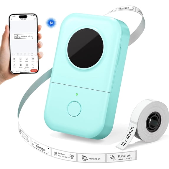 Label Maker Machine with Tape, D30 Mini Bluetooth Label Printer ...