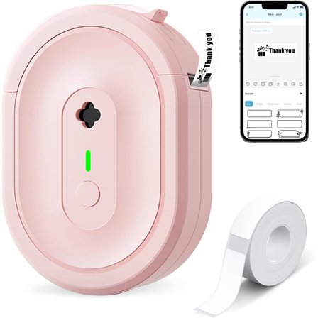 Label Maker Machine with Tape, N12 Portable Label Printer, Mini Label Makers Thermal Sticker with Multiple Templates for , Kitchen, School, Office Organization,