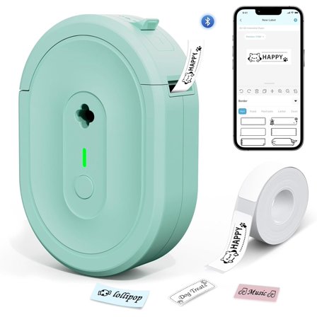 Label Maker Machine with Tape, N12 Mini Label Makers, Portable Labels Printer Labeler for Office School Items Organization