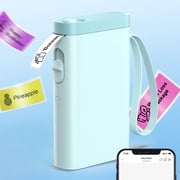 Nelko P21 Label Maker with Tape, for Office and Home Organization, Blue, 1 Pack