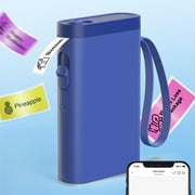 Label Maker Machine with Tape, P21 Bluetooth Label Printer, compact printer with multiple templates for easy office and home organization, Deep Blue