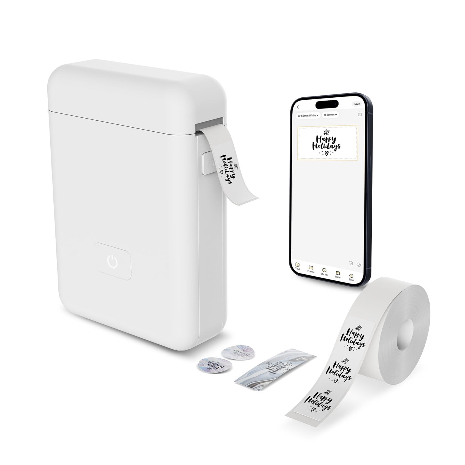 Label Maker Machine with Tape Portable Printer Mini Thermal Printers Sticker for School Home Office