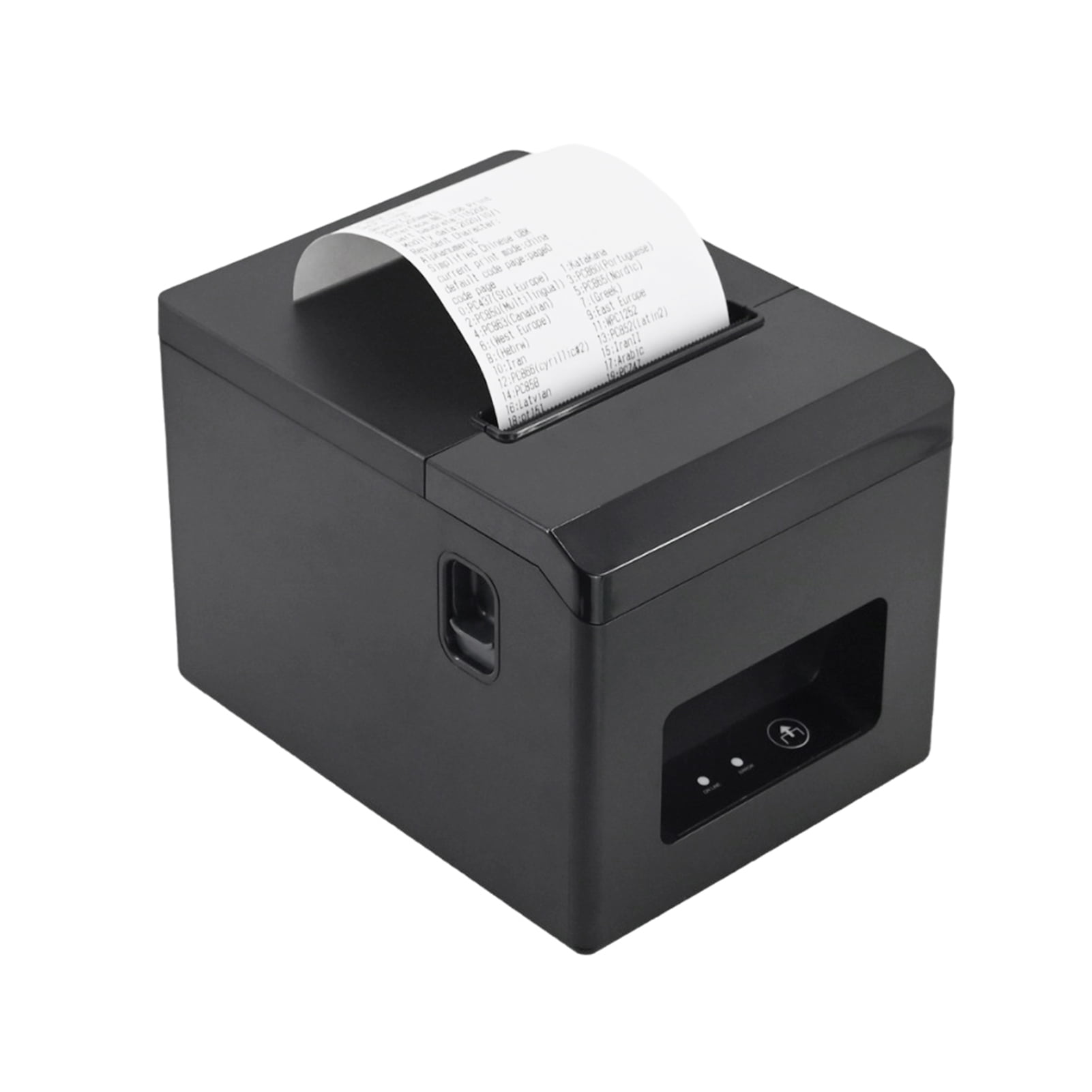 80mm Receipt Printer ESC/POS Thermal Printer, Restaurant Kitchen Printer with Auto Cutter Support Cash Drawer, POS Printer w/ USB Serial Ethernet Interface Support Windows/Mac, Wall Mount