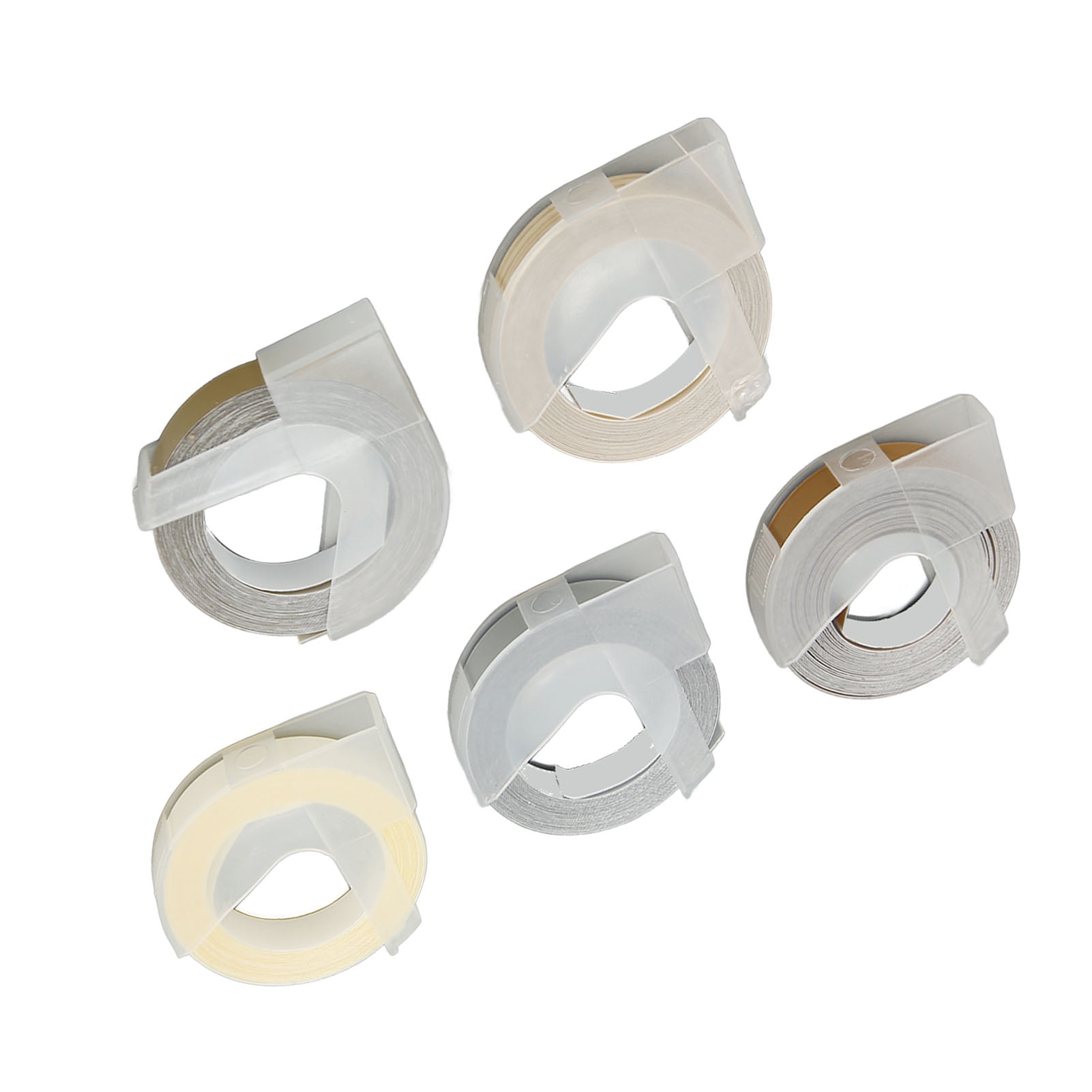 Label Maker Tape, No Ink Needed PVC Material 5 Rolls Label Maker Tape
