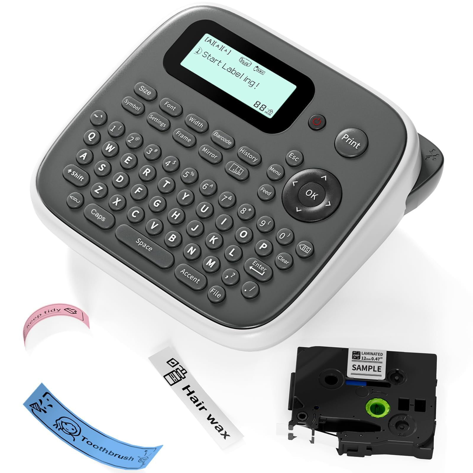 Label Makers, D210S Label Maker Machine with Tapes, Portable Label ...