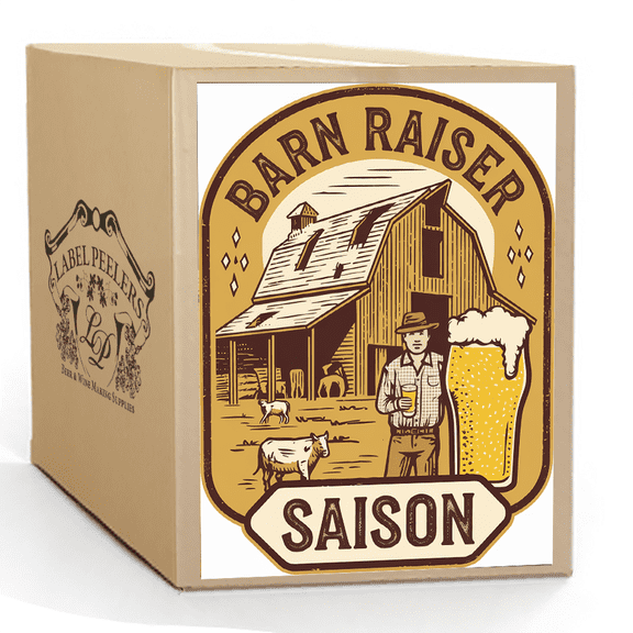 Label Peelers Barn Raiser Saison Beer Kit