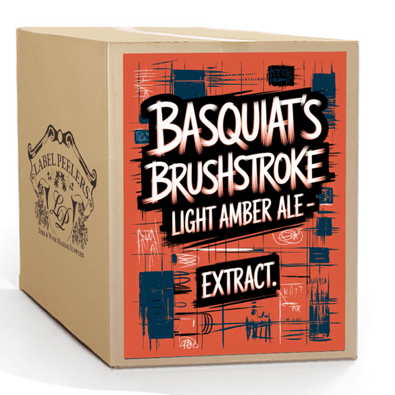 Label Peelers Basquiat's Brushstroke Light Amber Ale Beer Kit - Extract