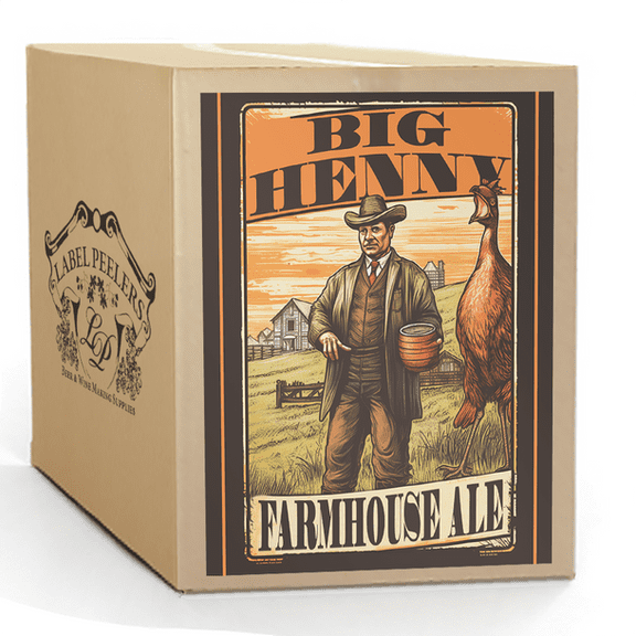 Label Peelers Big Henny Farmhouse Ale Beer Kit