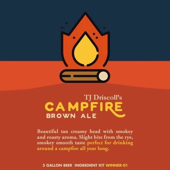 Label Peelers Campfire Brown Ale Beer Kit - Extract
