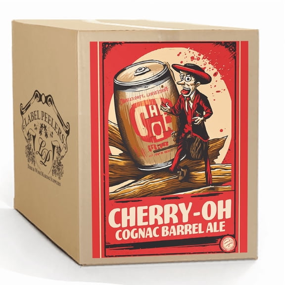 Label Peelers Cherry-O Cognac Barrel Ale Beer Kit - Extract
