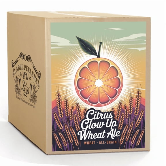 Label Peelers Citrus Glow Up Wheat Ale Beer Kit - All Grain