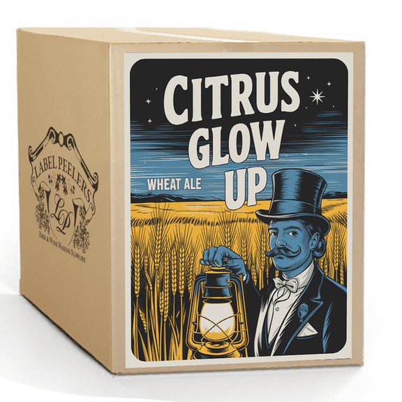 Label Peelers Citrus Glow Up Wheat Ale Beer Kit - Extract