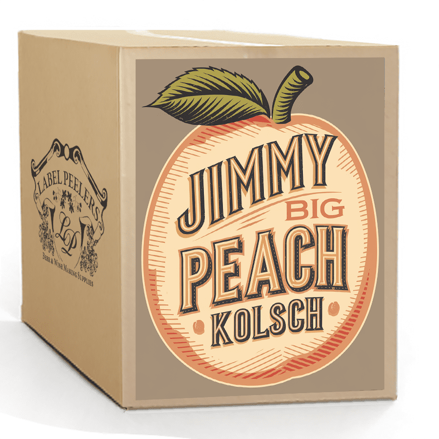 Label Peelers Jimmy Big Peach Kolsch Beer Kit - Extract