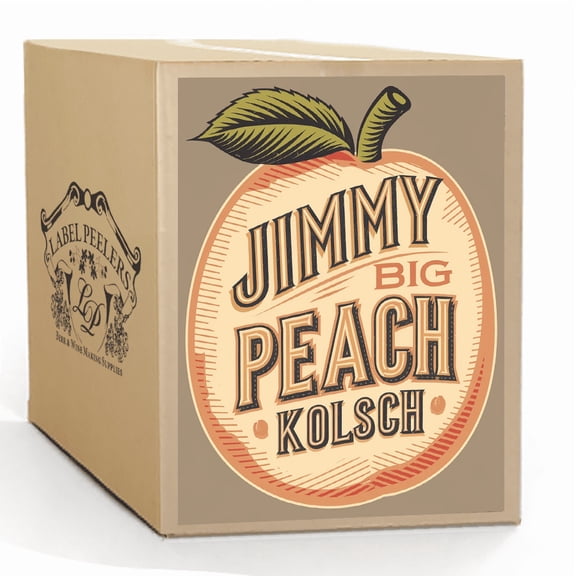 Label Peelers Jimmy Big Peach Kolsch Beer Kit - Extract