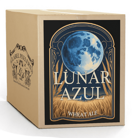 Label Peelers Lunar Azul Wheat Ale Beer Kit