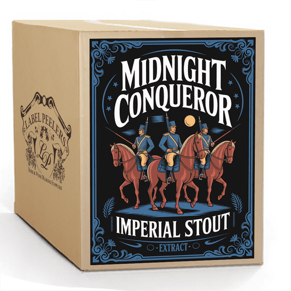 Label Peelers Midnight Conqueror Imperial Stout Beer Kit-Extract