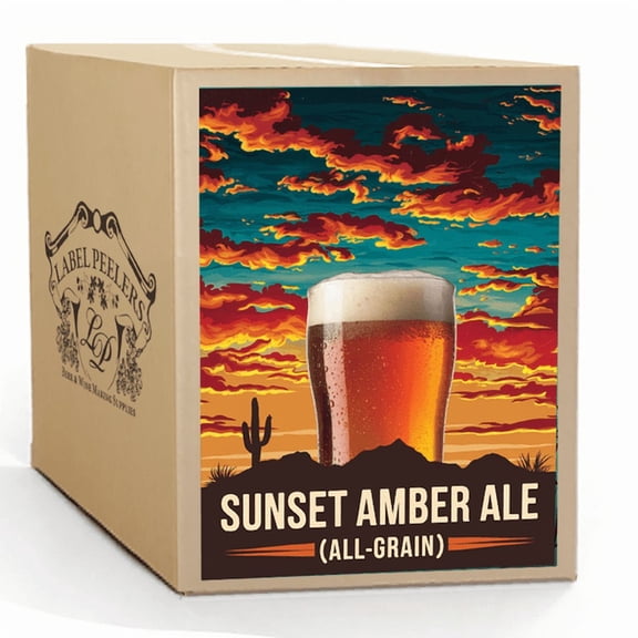 Label Peelers Sunset Amber Ale Beer Kit - All Grain