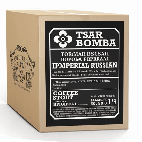Label Peelers Tsar Bomba Russian Imperial Coffee Stout Beer Kit