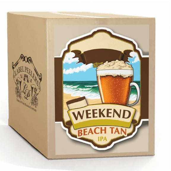 Label Peelers Weekend Beach Tan Pale Ale Beer Kit - Extract