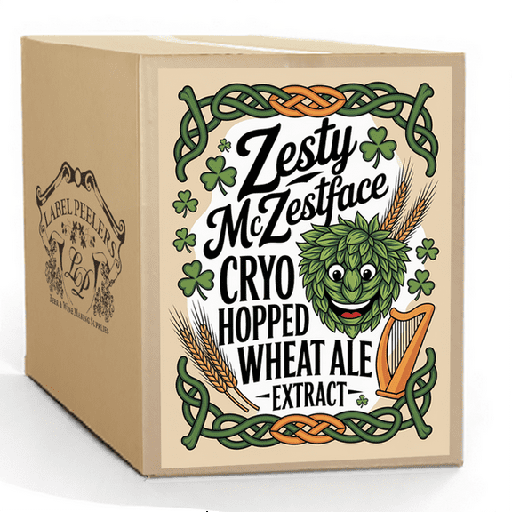Label Peelers Zesty McZestface Cryo Hopped Wheat Ale Beer Kit - Extract