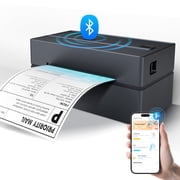 Label Printer Bluetooth 4x6 Thermal Wireless Shipping Label Maker for Packages, Compatible with Windows, iOS & Android, Ideal for Business & Home Sticker Printing