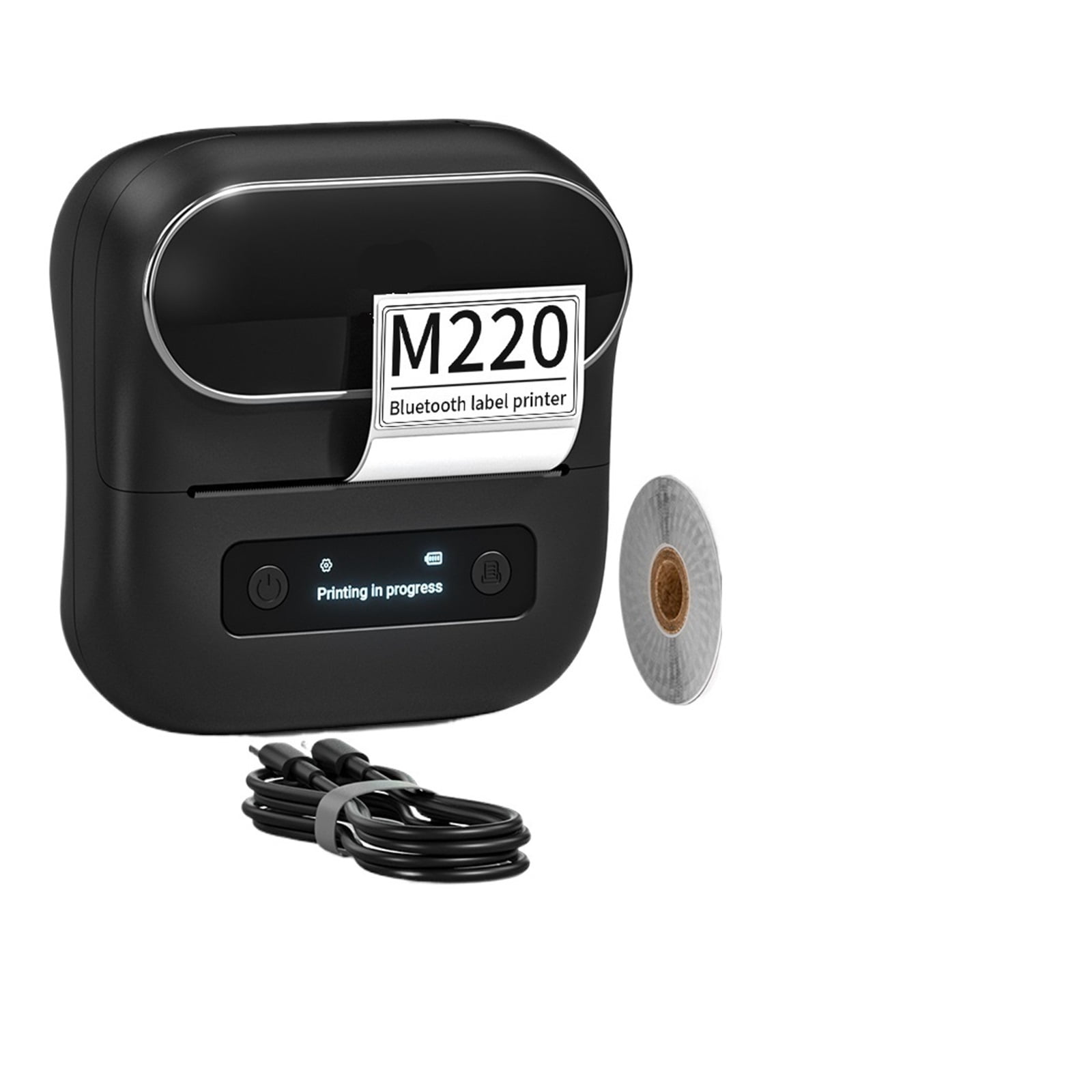 Label Printer Handheld Thermal Maker Bluetooth Barcode QR Code Sticker Paper Rolls Labeller