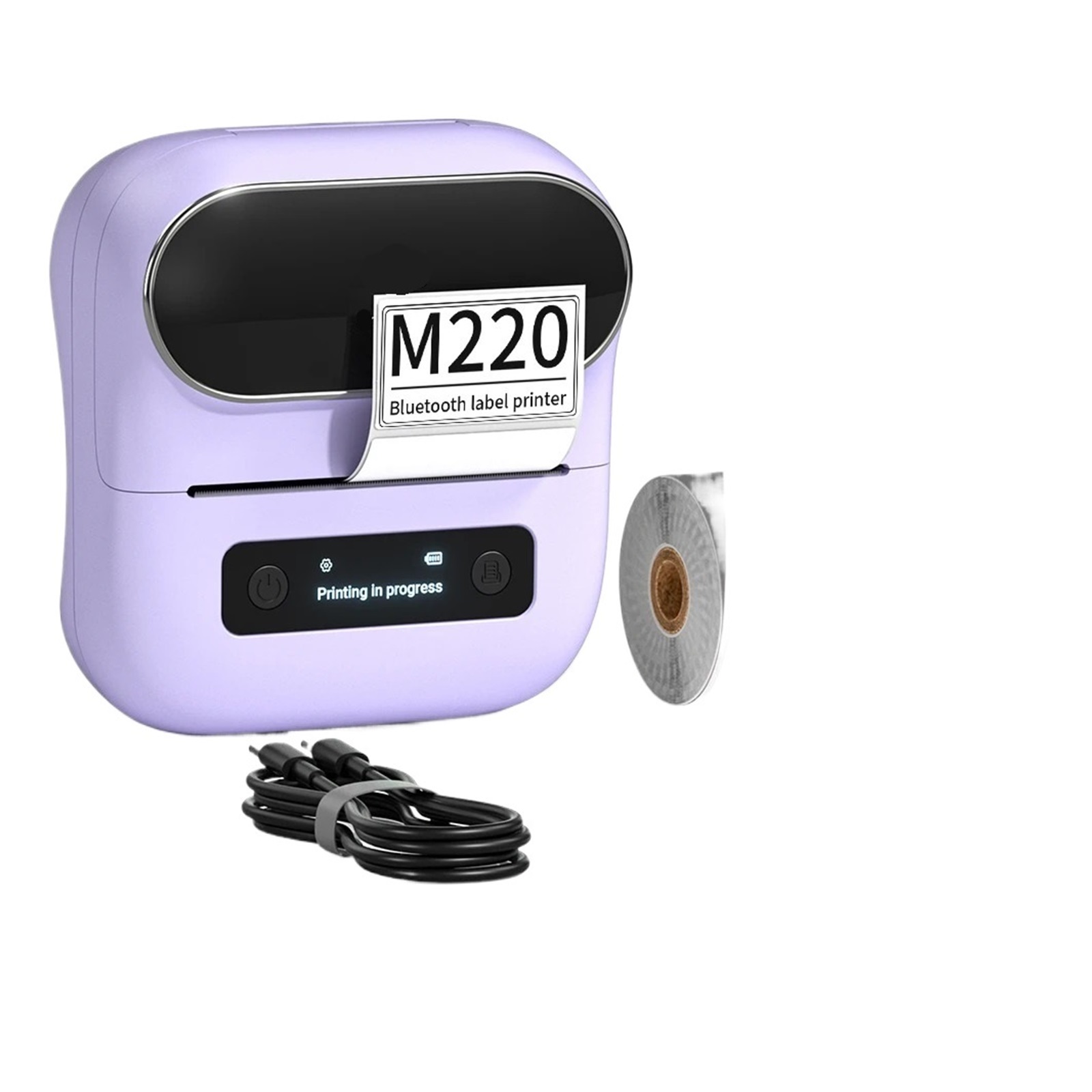 Label Printer Handheld Thermal Maker Bluetooth Barcode QR Code Sticker Paper Rolls Labeller
