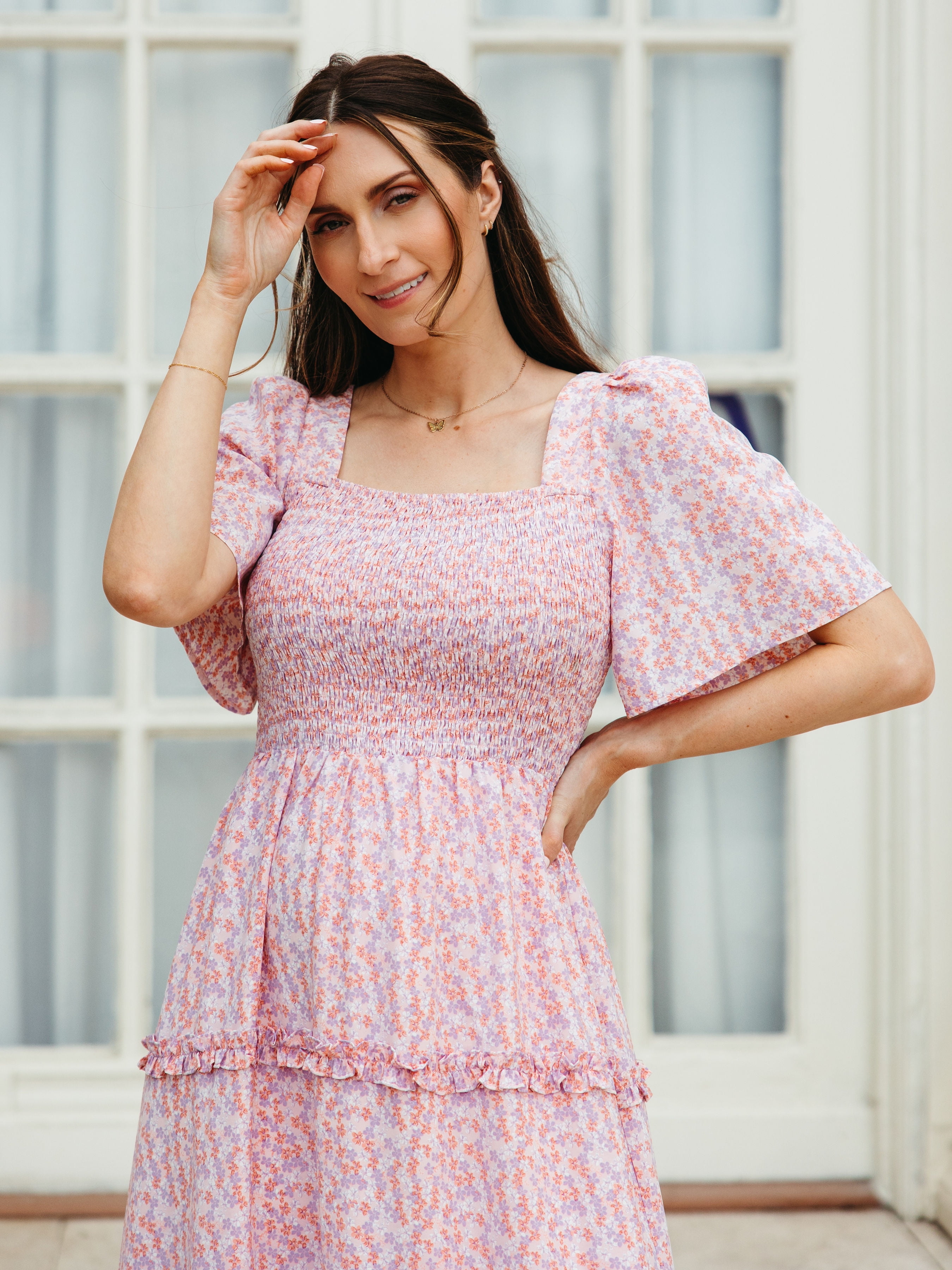 Label Rail x CheapChicFinds Women's Puff Sleeve Maxi Dress