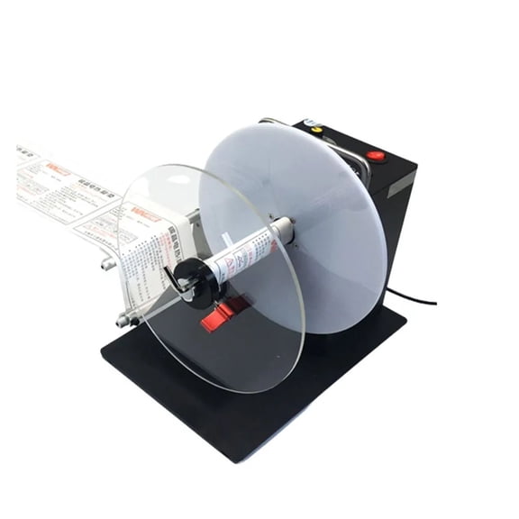 Label Rewinding Machine Two-way Automatic Rewinder, Self-adhesive Barcode Machine Clothing Tag Reeler ,Wide Range