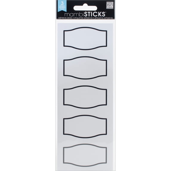 Label Stickers-Black Border Jelly