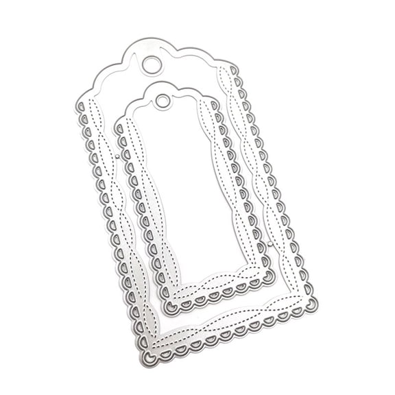 Label Tag Metal Cutting Dies Stencil DIY Scrapbooking Album Paper Card Template Mold Embossing Craft