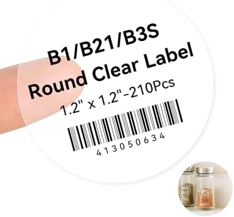 Jar Bar Code Label Tape for B1/B21/B3S, 1.2