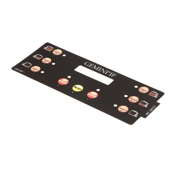 Wilbur Curtis Label, Ucm Overlay Panel 3-Bat WC-39757 - Genuine OEM Replacement Part