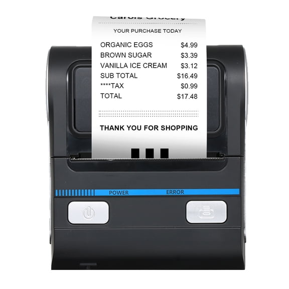 Label printer,Buzhi Dual-mode Built-in Portable 80mm Thermal Battery Thermal Printer Bt Usb Dual-mode Built-in Battery Eryue Bt U-sb Dual-mode Bt Printer Black Plug